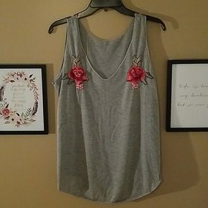Embroidered Tank Top